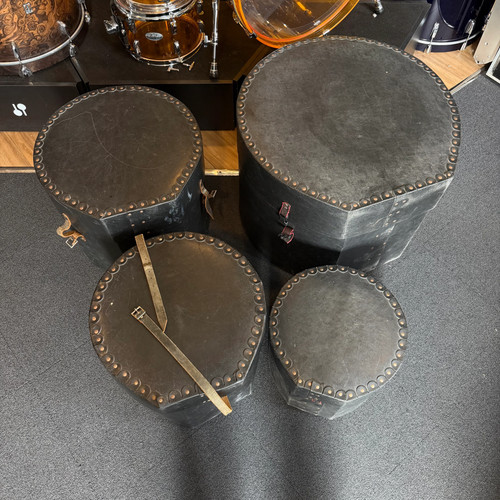 Blond drum kit - kit, case
