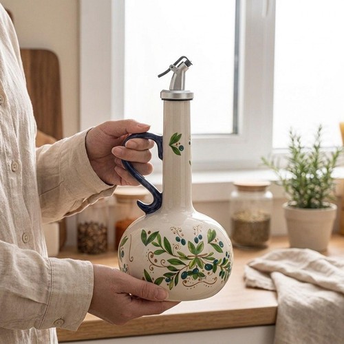 Ceramic olive oil dispenser - ceramic,
