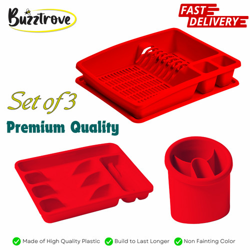 Plastic dish drainer drip - plastic, tray