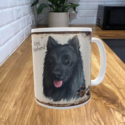 King shepherd dog - dog, coffee