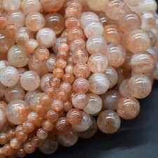 Sunstone Round Beads - 4mm