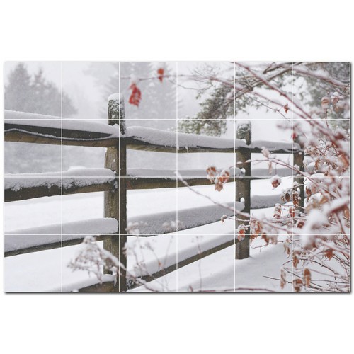 Winter ceramic tile - winter,