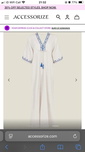 Mirrored embroidered kaftan - embroidered,