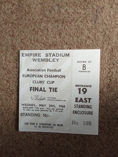 1968 manchester unitedvbenfica - manchester,