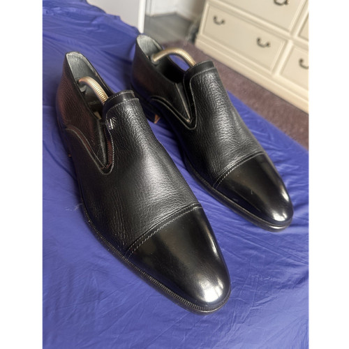 Moreschi black leather men - moreschi, men's