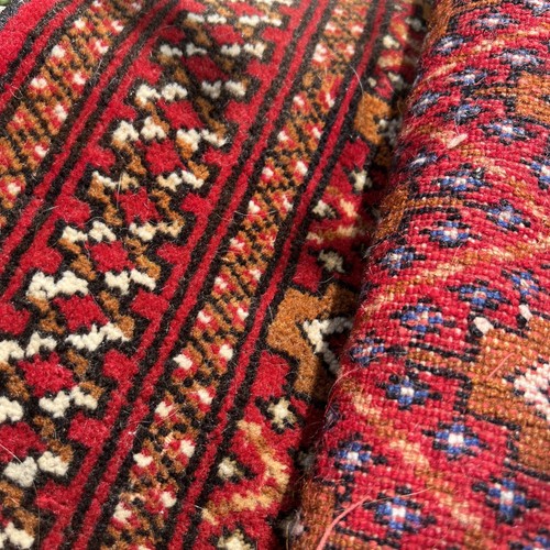 Vintage 1970s handwoven afghan - handwoven,