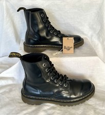 Dr Martens Luana Black Leather Women’s Ankle Combat Boots Size 5