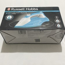 Russell Hobbs Steam Iron 2400W Ceramic Soleplate Light & Easy Brights - Aqua