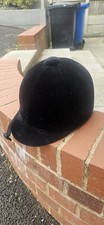 Junior Horse Riding Hat Black