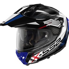 Nolan X-552 Ultra Carbon Motorycle Helmet - Dinamo N-Com Carbon/White/Blue/Red