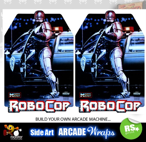 Robocop arcade side artwork - robocop,