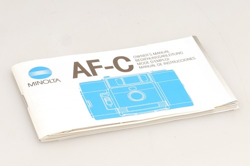 Original minolta user - user, manual