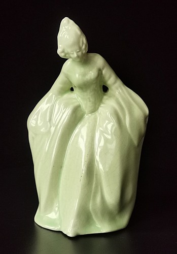 Art deco green - deco, lady
