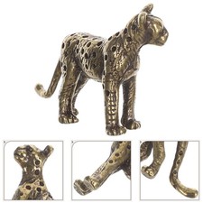  Animal Figurine Vintage Decoration Brass Figurines Cheetah Statue
