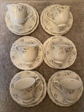 6 x Royal Doulton "Lausanne" Tea Trios Cups Saucers and Side Plates Set