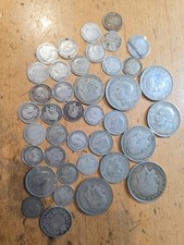 39 British Empire Silver Coins – Victoria to George VI – 1870s–1940s, Mixed.
