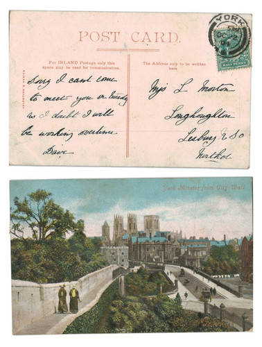 Vintage postcard york - vintage,