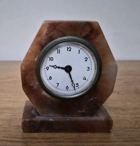 Vintage marble clock art - marble,
