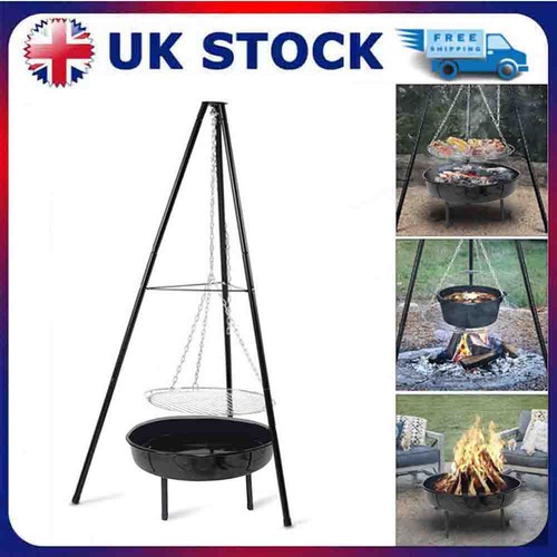 Outdoor tripod fire pit bbq - pit,