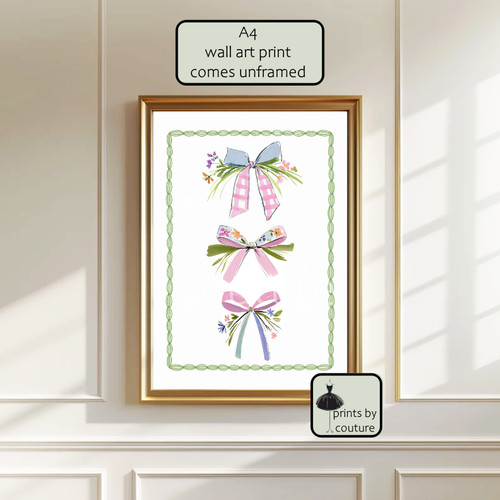 Shabby chic bows wall - bows,, art
