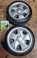 Kymco Kforu Mini LS Mobility Scooter FRONT Wheels Solid Black Tested & Working