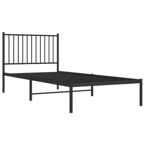 Metal bed frame with headboard - frame,