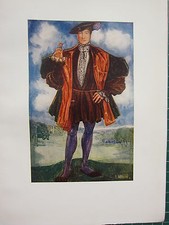 1907 PRINT ENGLISH COSTUME ~ A
