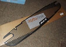 Front radiator grille, heavy duty s/s, Mazda MX5 mk2, MX-5 logo, satin black