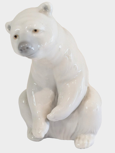 Lladro attentive polar bear - polar,