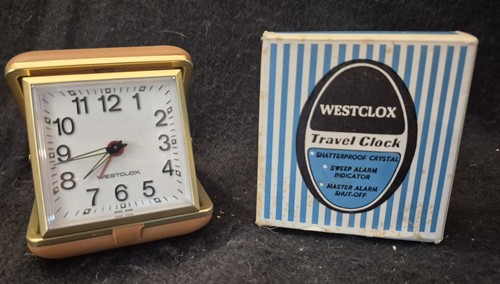 Vintage westclox travel alarm - vintage,