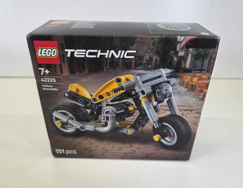 Lego technic yellow motorbike - lego,