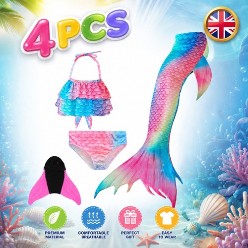 Kids mermaid tail monofin - kids,