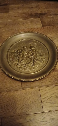 Vintage decorative brass - , wall