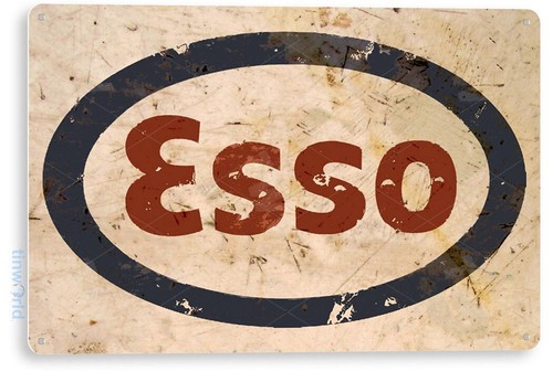 Esso gas oil - sign,,