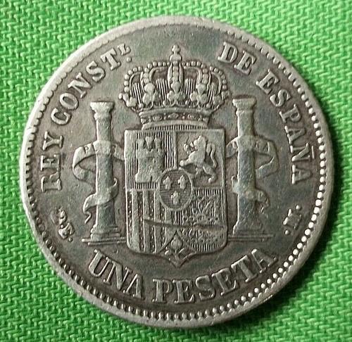 1876 spain alfonso xii silver - alfonso,