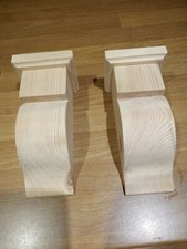 PINE WOOD CORBELS x 2