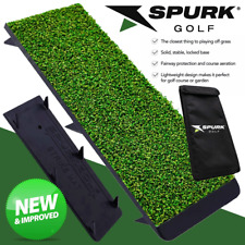 SPURK GOLF STRIKE MAT / SHORT PILE GRASS LAUNCH WINTER MAT +SPURK MAT CARRY CASE