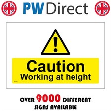 Sign caution working - sign, at