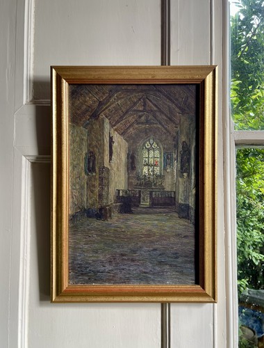 Antique oil painting - antique,
