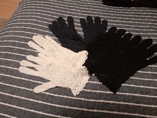 Vintage Lace Gloves ×3 Size