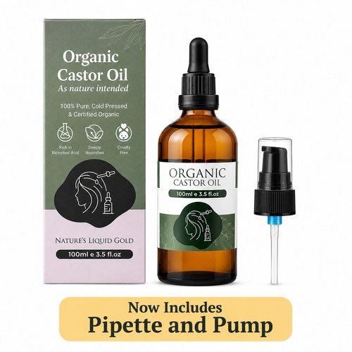 Organic castor oil 100 - organic, oil,
