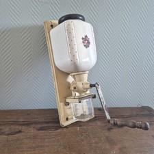 Vintage ROSES Wall Coffee Mill Grinder Mounted Moulin cafe Kaffeemuehle