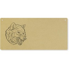 'Snarling Wolf Head' Large