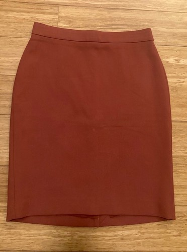 Terracotta pencil skirt - terracotta, ann
