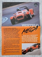 WESTFIELD MEGA c2001 UK Sales Leaflet Brochure. Megabusa. Megablade. Mega Range.