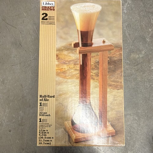 Libbey half yard ale beer - libbey, half-yard