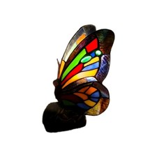Tiffany Style Butterfly Table Lamp Stained Glass Retro Art Nouveau G866