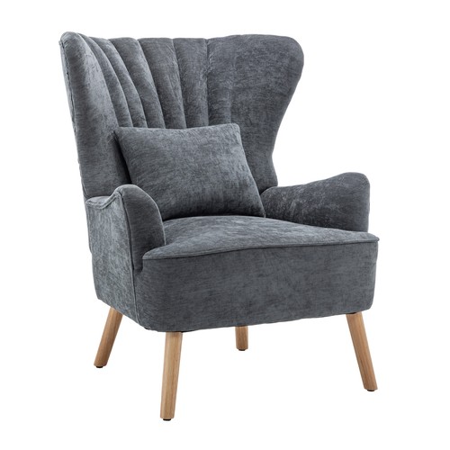 Chenille accent armchair - accent, with