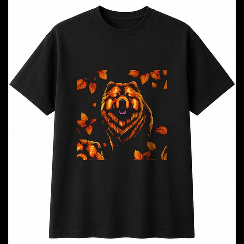 Chow glowing mens shirt - glowing,