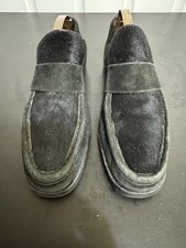 Original 90's Patrick Cox Wannabe Black Suede Loafers made in Italy - Size 37.5